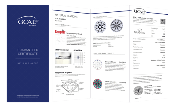 GCAL by Sarine_Nat Cert_folded